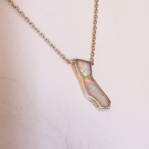 California Opal Necklace Sterling Silver